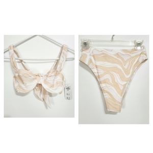 Abercrombie & Fitch | NWT Underwire Bralette Top & High Leg Cheeky Bikini Bottom